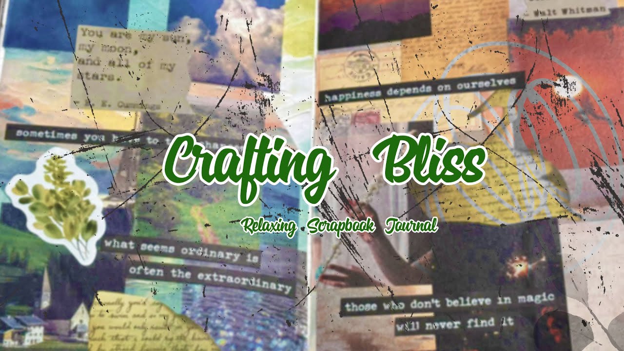 ASMR Crafting Bliss | Relaxing Scrapbook Journal | No Talking ✨ | Paper Therapy
