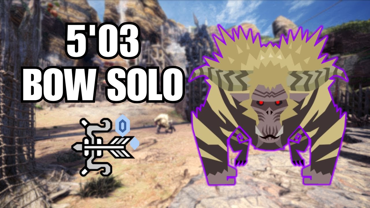 [MHWI] Tempered Furious Rajang 5'03 Bow Solo