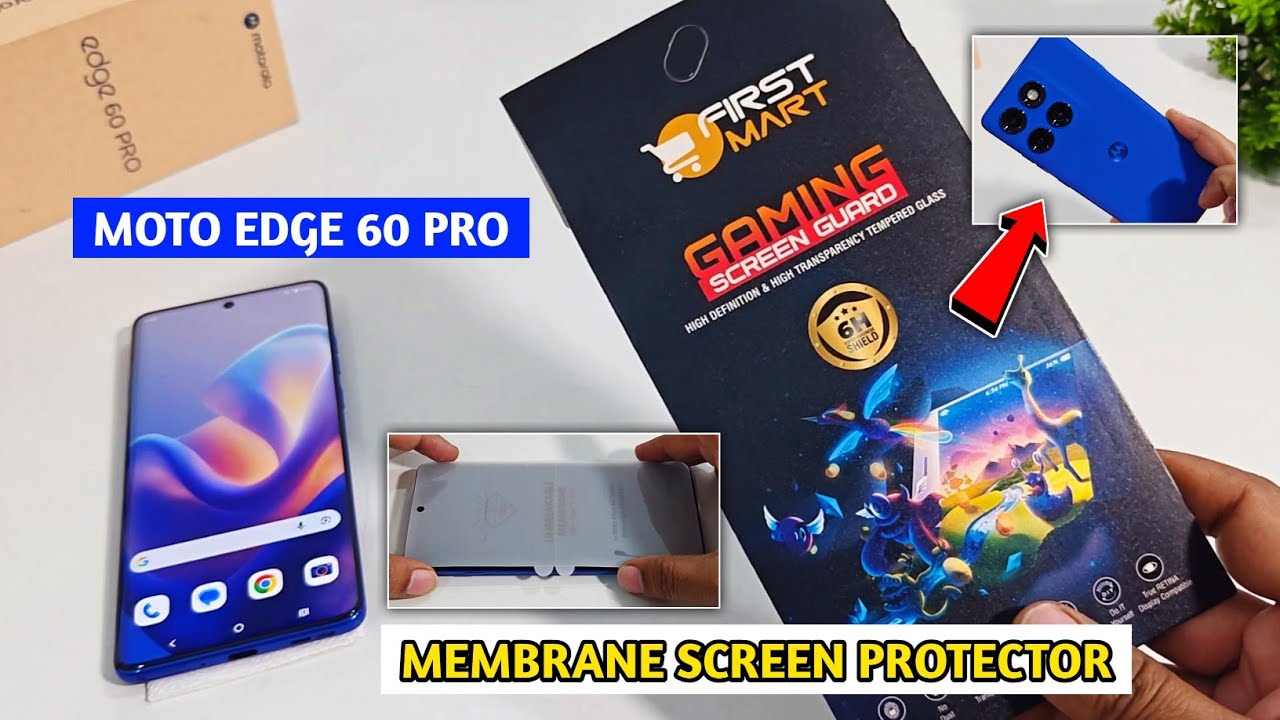 Motorola Edge 60 Pro Membrane Screen Protector Installation | Screen Protector Moto Edge 60 Pro