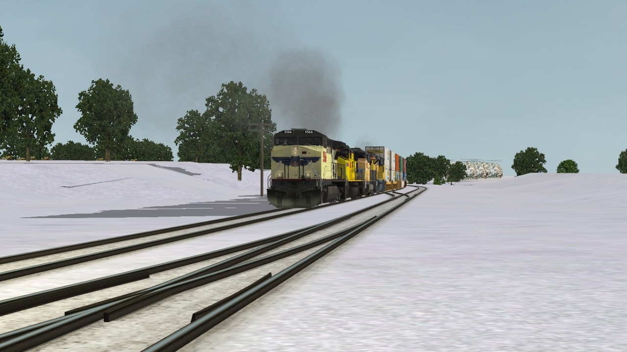 ORTS: Fast UP C44ACCTE #5566 WB IG4TA-01 At Clinton, IA