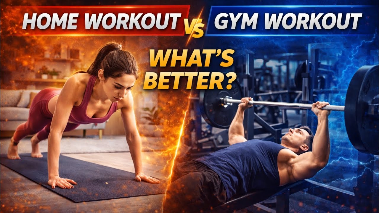 Home workout vs gym workout