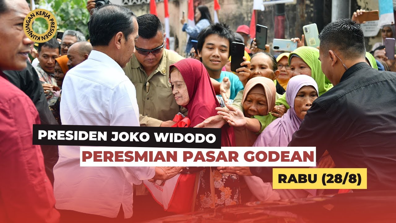 Sambutan Presiden saat Peresmian Pasar Godean, Rabu (28/8)