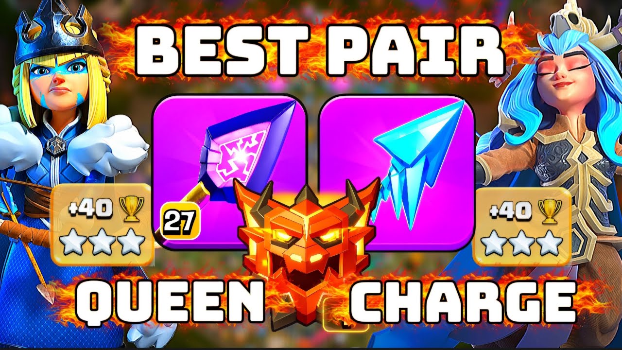 How to Queen Charge with Monolith Arrow + Frozen Arrow? | TH 18 Attack Strategy Winrate 100% COC