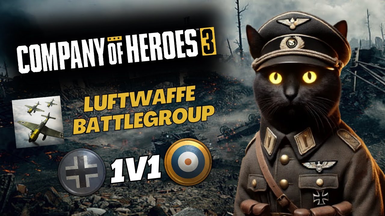 Company of Heroes 3 | 1v1 Luftwaffe Battlegroup Multiplayer Gameplay - No Commentary
