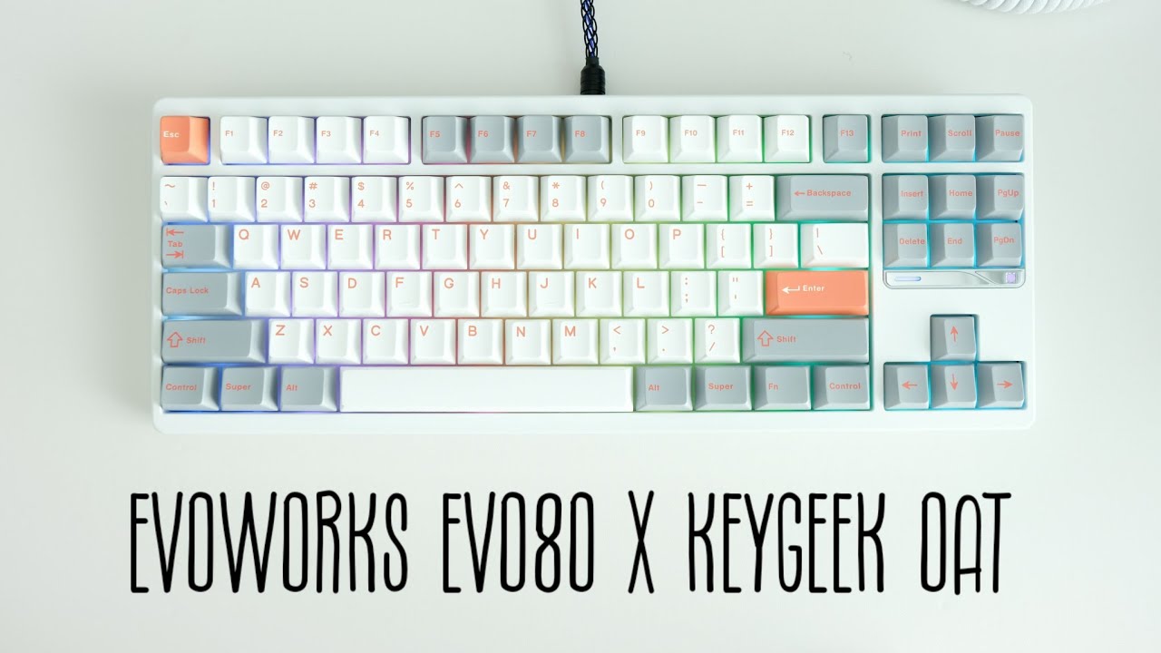 Evoworks EVO80 SPARK , PP 보강판 Keygeek Oat switch