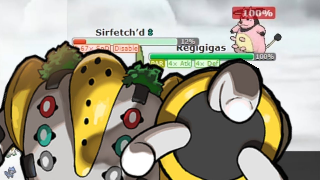 (Pokémon Showdown) Simple Regigigas sweeps through teams!