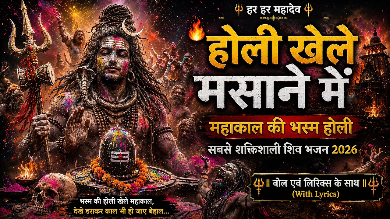 🔥 Holi Khele Masane Mein | Mahakal Ki Bhasm Holi | Most Powerful Shiv Bhajan 2026 [With Lyrics]