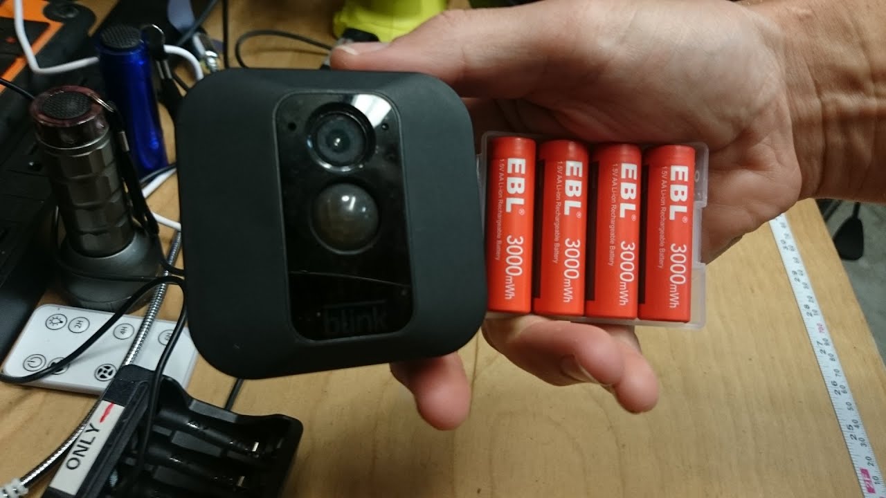 Rechargeable EBL Lithium batteries in Blink cameras