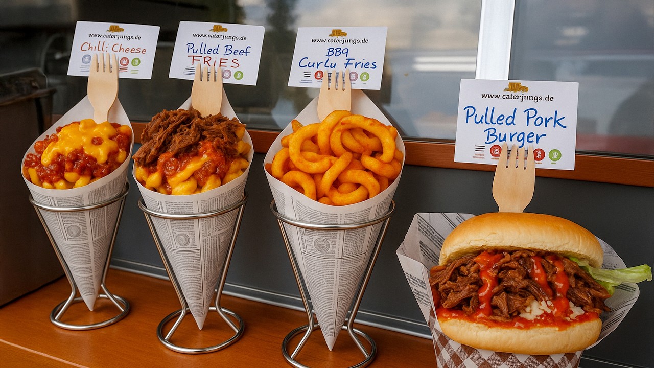 Juicy German BBQ Burgers and Pulled Pork at Holsteiner Truck