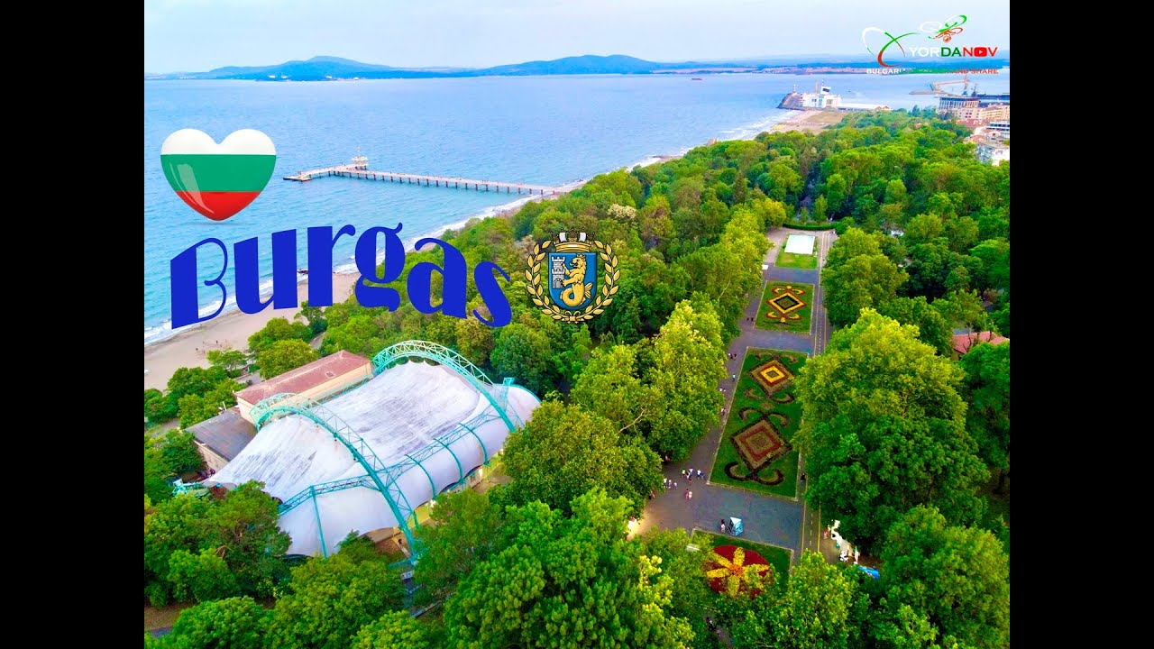 Burgas , Bulgaria Summer 2023 from above (Drone DJI)