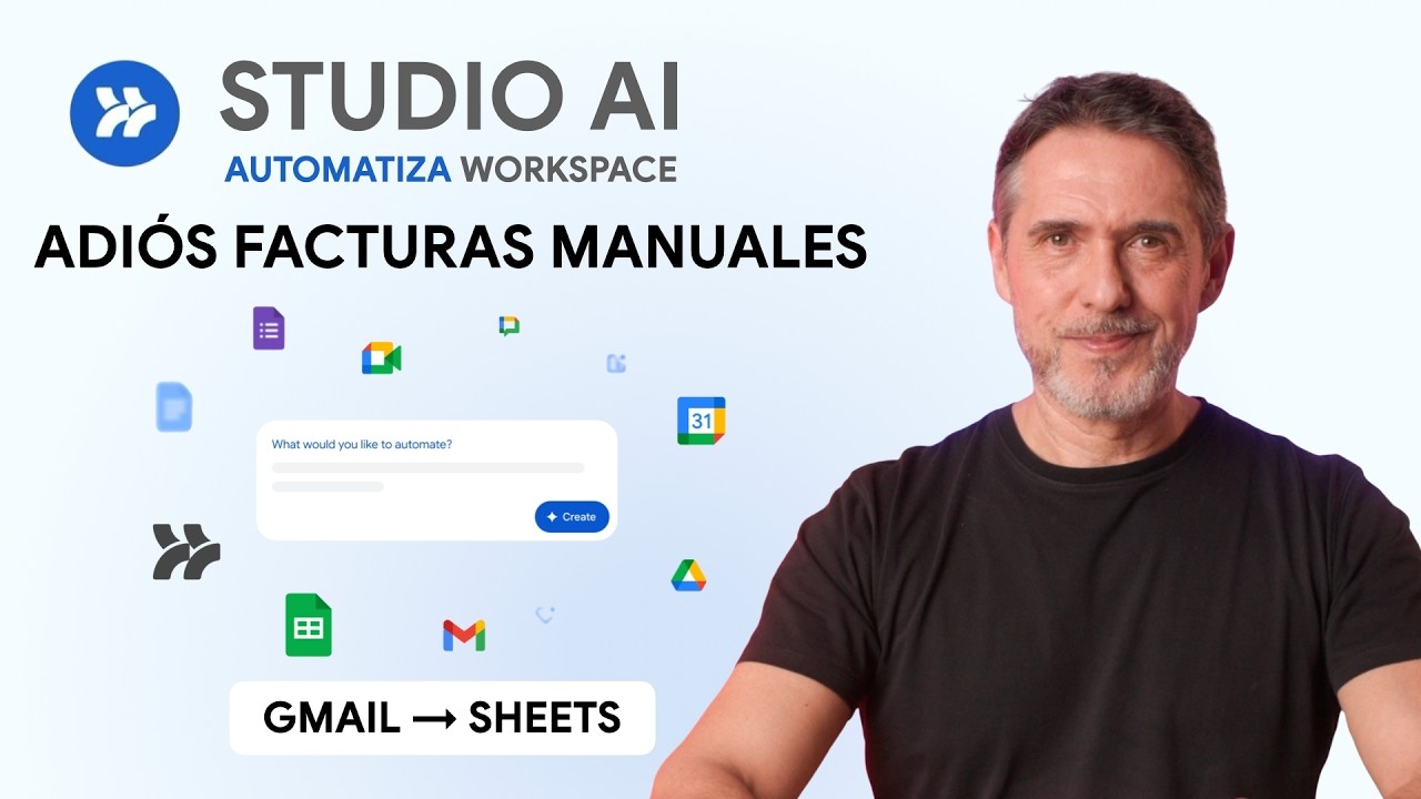 Automatiza tus FACTURAS con Google Workspace STUDIO (Gmail → Sheets + PDF) | Tutorial 2026