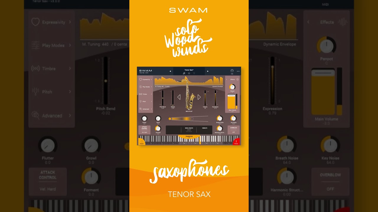 From Mr Sax T to SWAM Tenor Sax v3 - Part 1