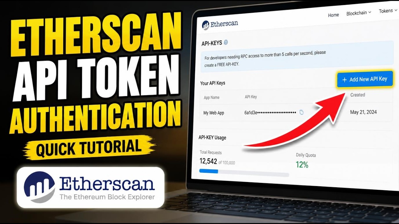 How to authenticate with Etherscan API authentication tokens - Quick Tutorial