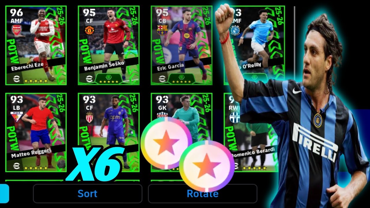 FREE GIFT 🎁 | NEW CF 104 🔥| X6 POTW Worldwide Pack Opening 🤩 efootball Mobile 2026 | CF 102 | 