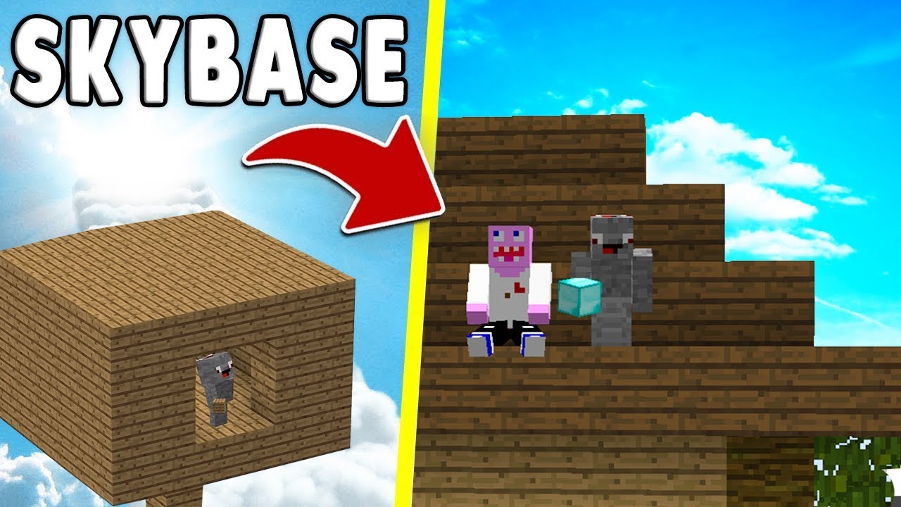 Skybase mit Alphastein bauen in 5 Sekunden, 1 Minute und 5 Minuten