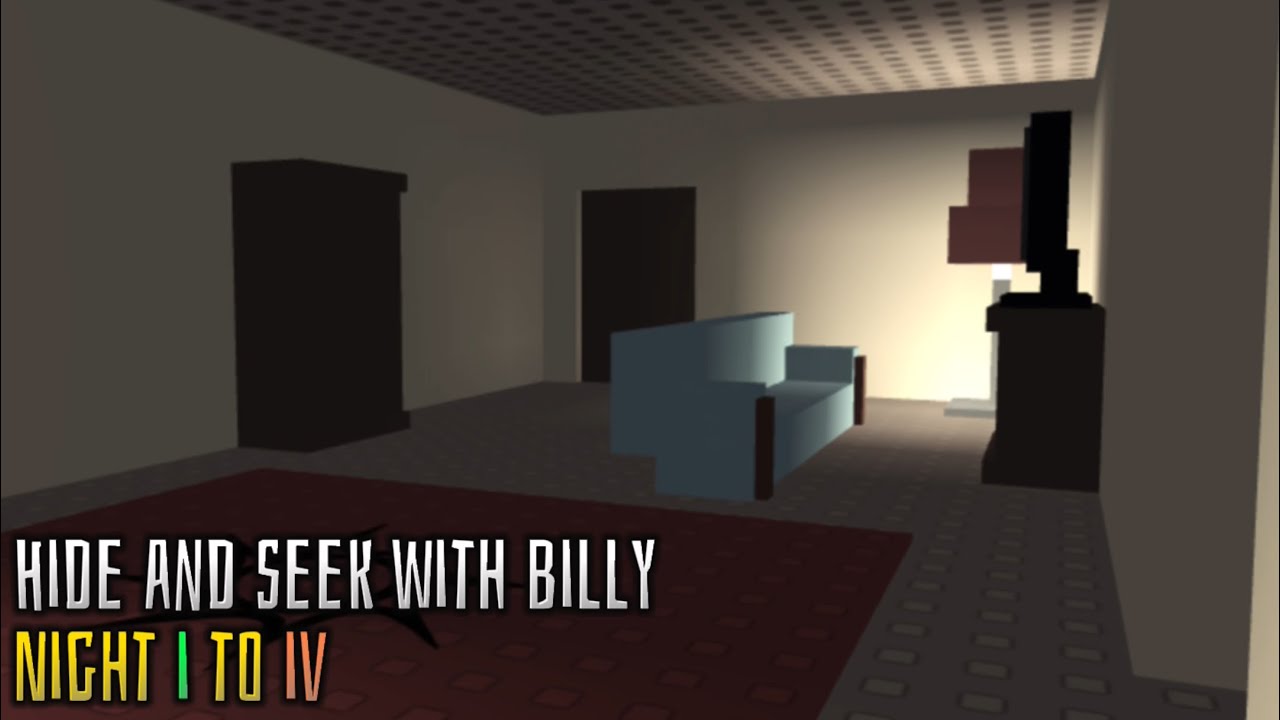 ROBLOX | hide and seek with billy | Night 1 to 4 (Full Walkthrough)