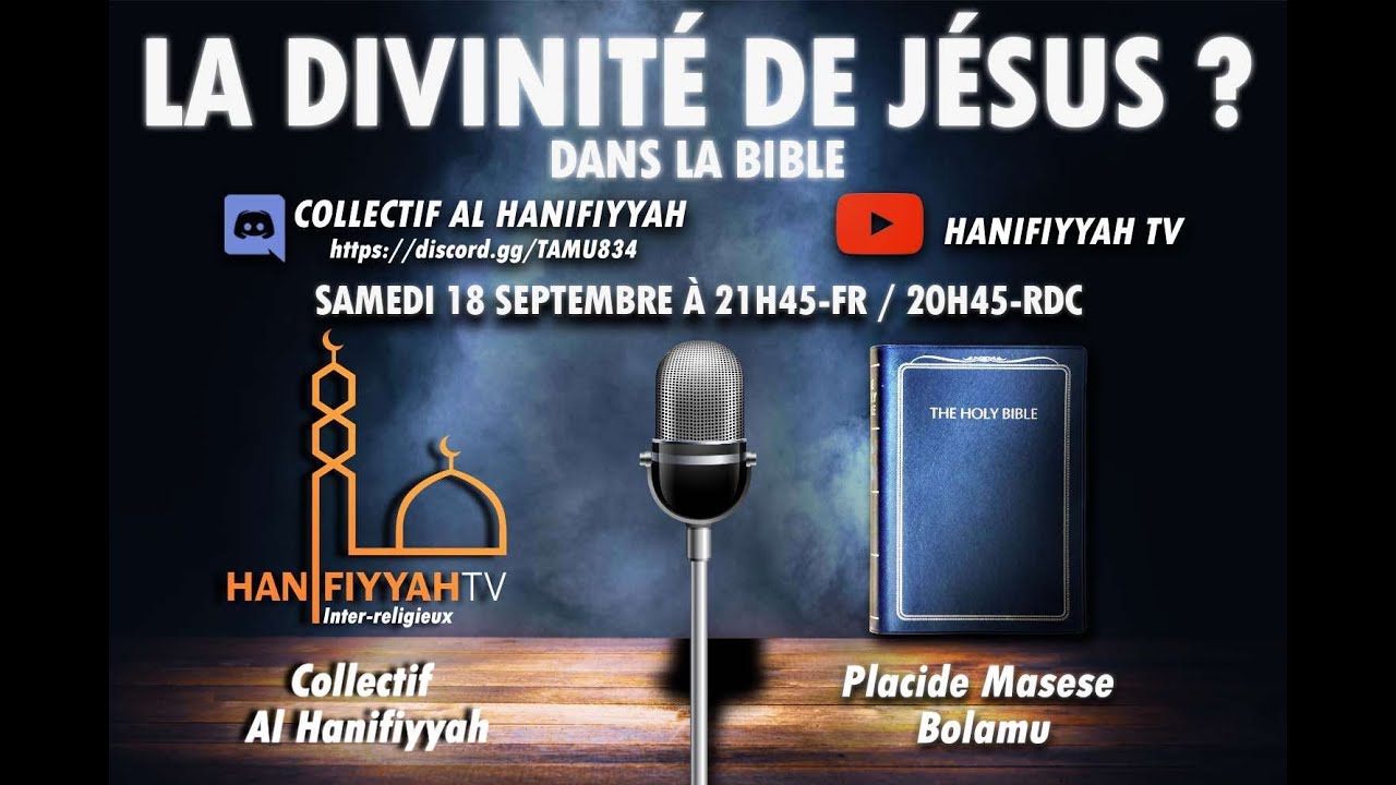 DÉBAT INTER RELIGIEUX FACE AU FAUX PROPHÈTE PLACIDE :  LA DIVINITÉ DE JÉSUS DANS LE CORAN ?