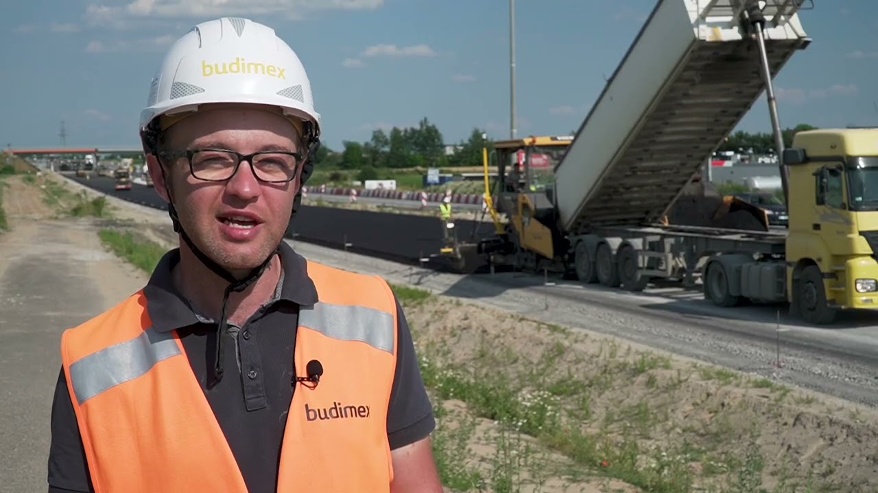 System sterowania maszyn na rozściałacz SITECH na budowie S5