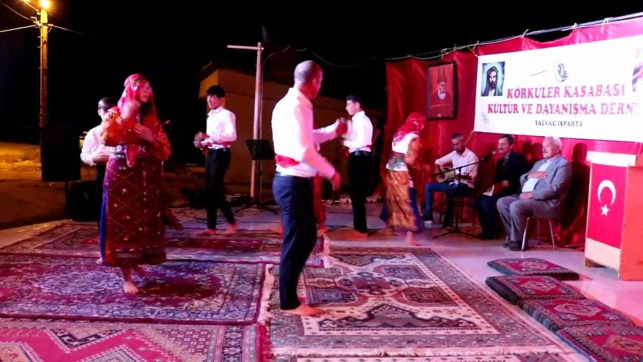 Isparta Yalvaç Körküler köyü 29. kültür Turizm ve Kardeşlik festivali 2. kısım kayabelen semah ekibi