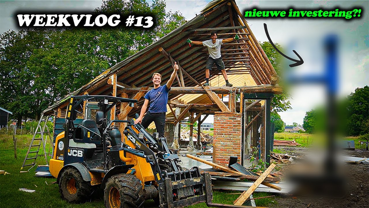 HET DAK VERDER AFBREKEN - BOUWBAKKERS WEEKVLOG #13