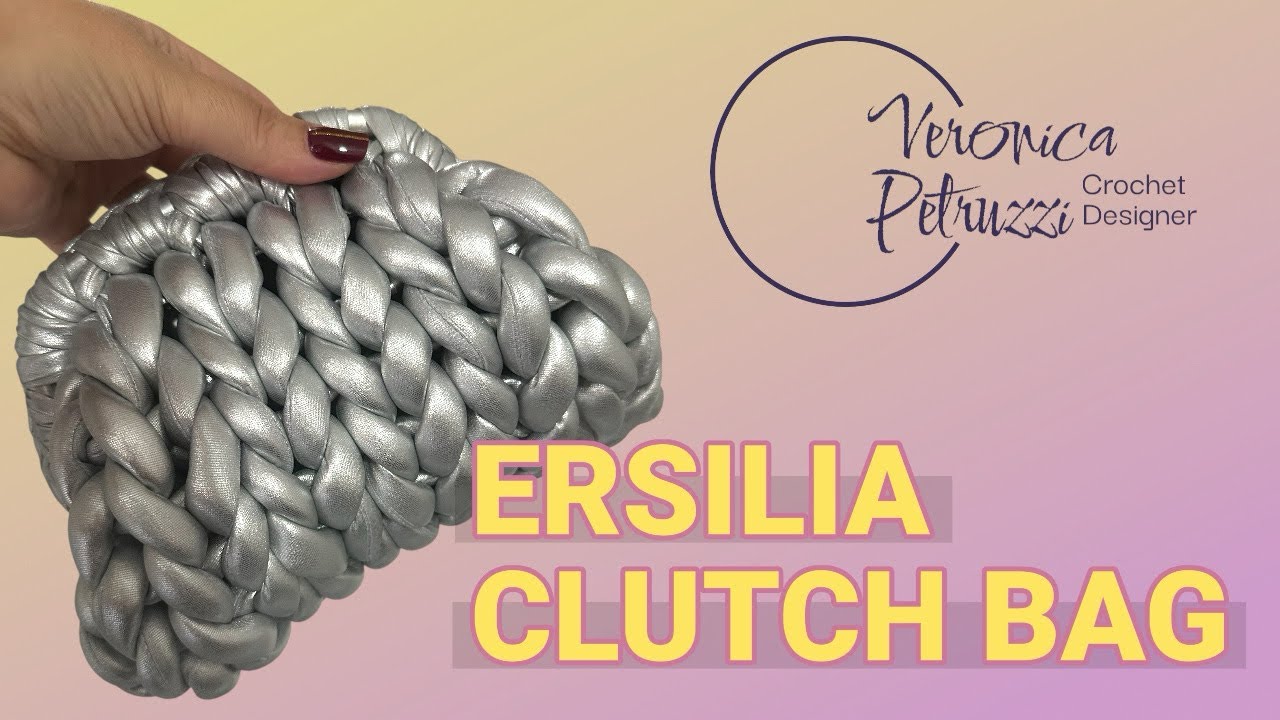 👜 Chunky Clutch Bag all’uncinetto – Tutorial completo passo passo ✨