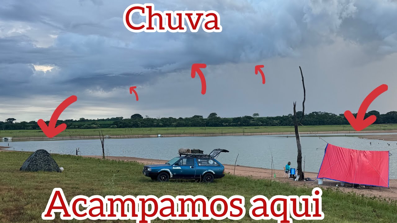 Acampamento e pescaria no Rio grande,a noite alguém tentou furtar as nossas coisas 🙏🙏