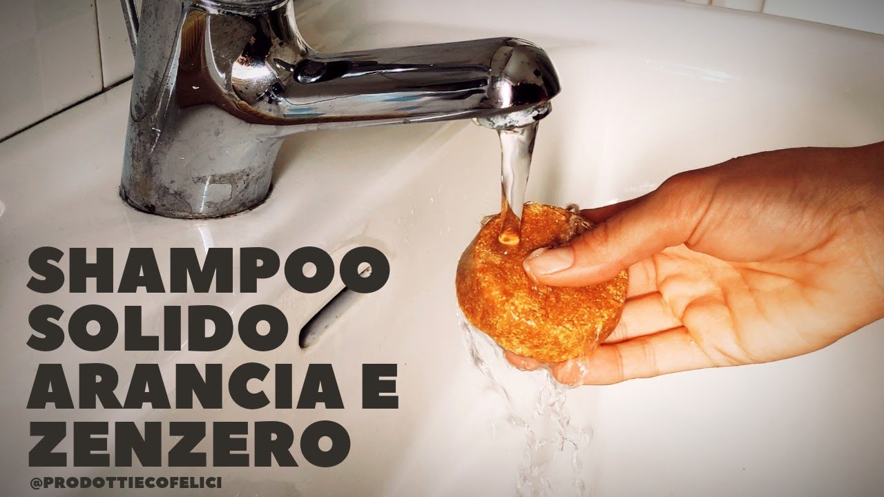 SHAMPOO solido ARANCIA e ZENZERO | come autoprodurlo