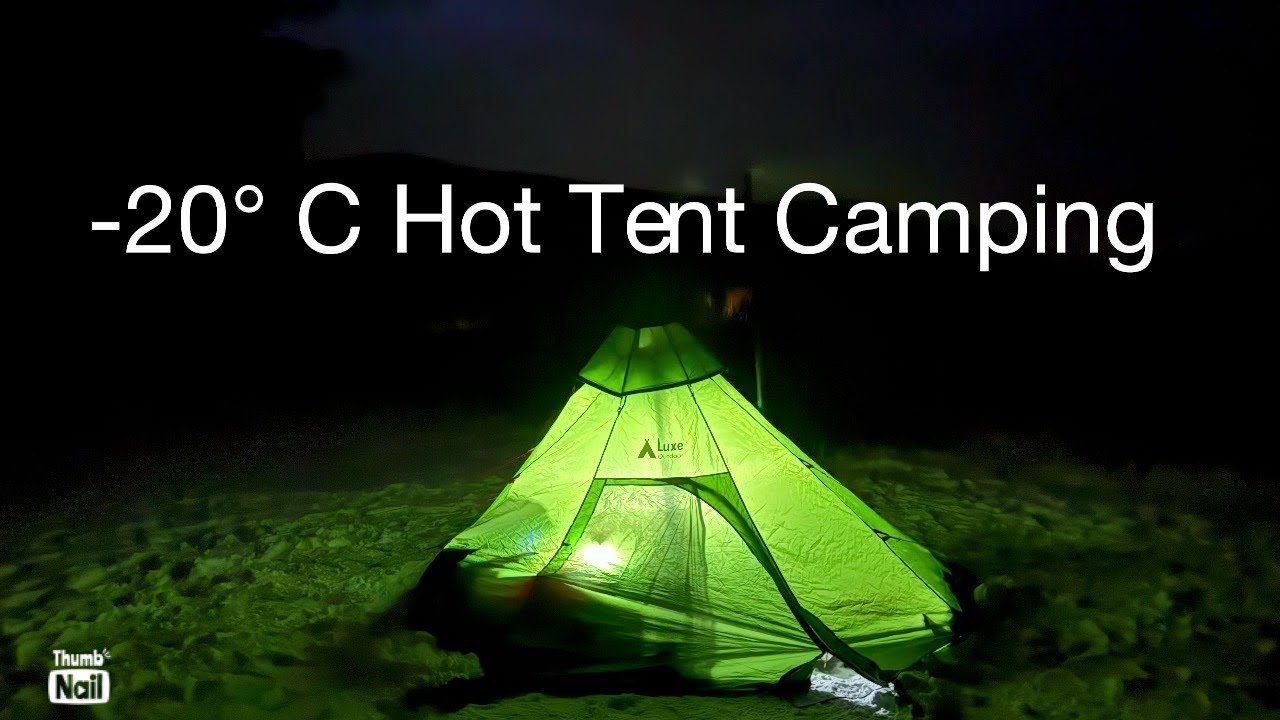 Extreme Cold Solo Camping | Hot Tent Failure at &ndash;25&deg;C