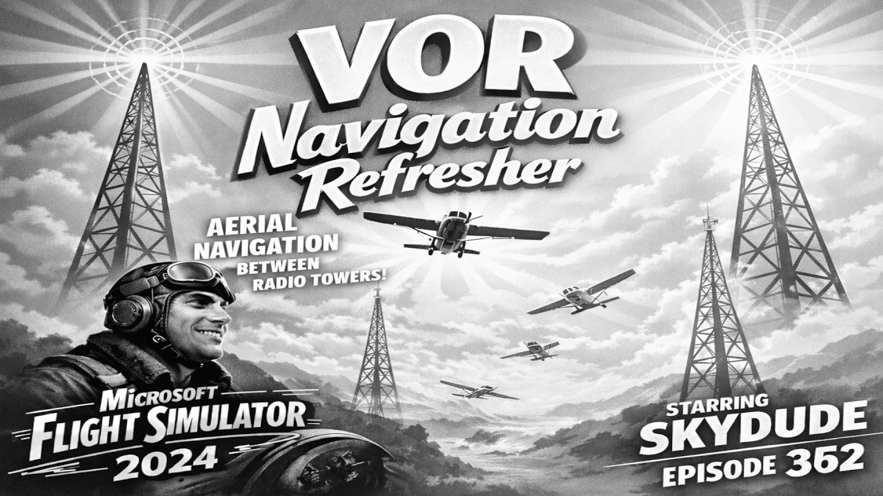 Skydude EP 362 - VOR to VOR Refresher - Strange BUG blurs needed dials
