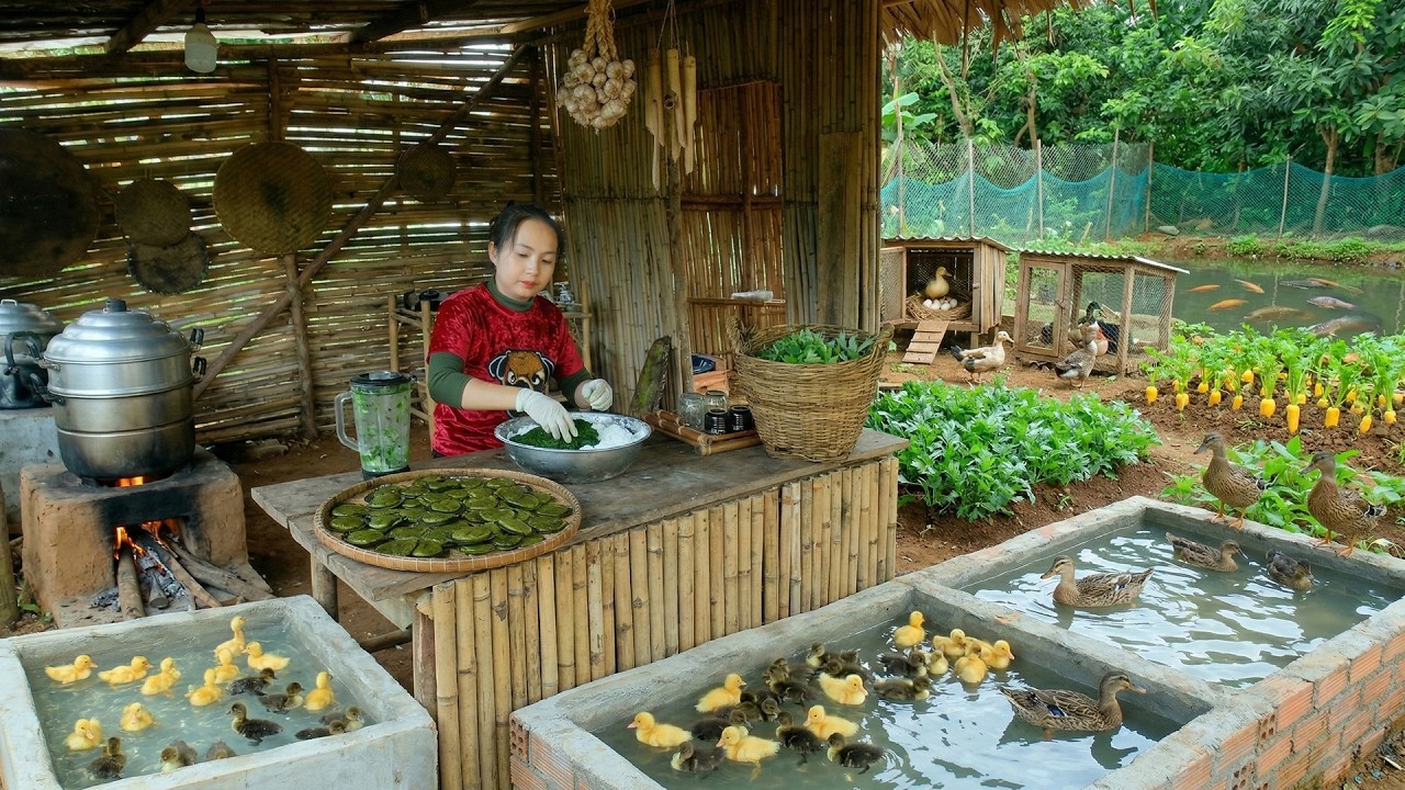 365 Days Building The Farm: Make A Duck Pond, Plant Vegetables, Harvest To Sell And Cook