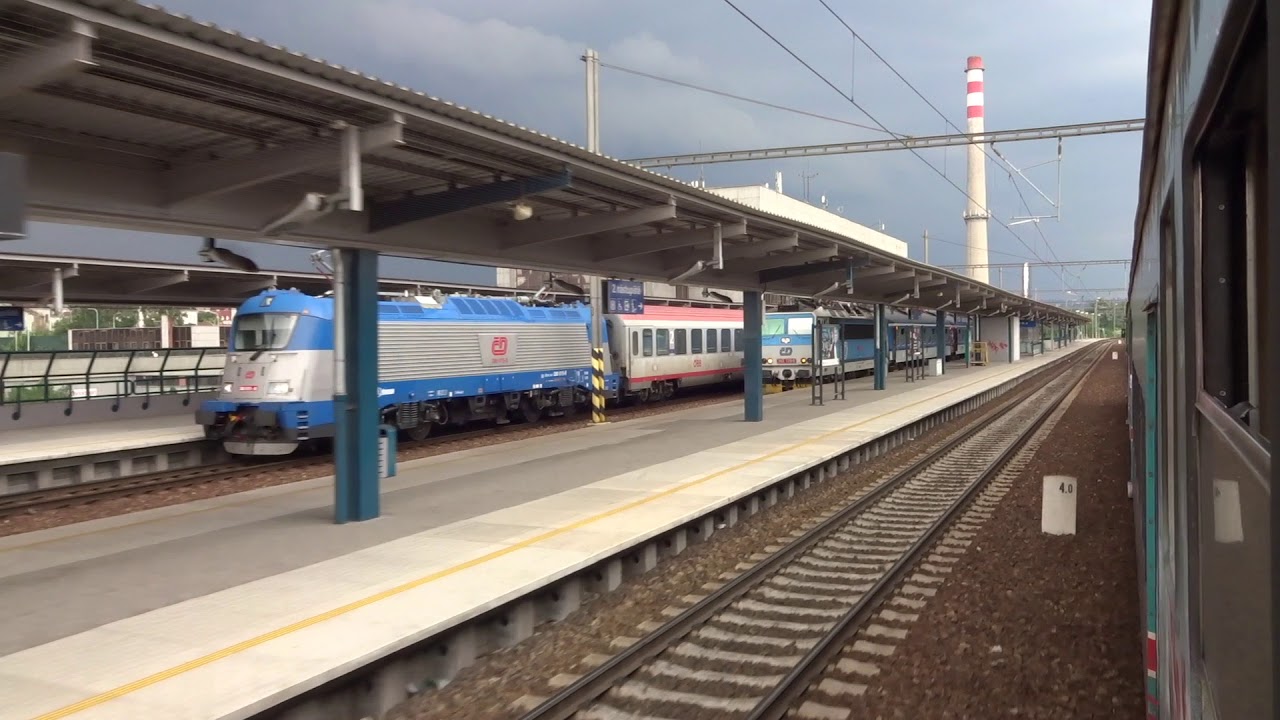 Trať 091 Praha (Liben) - Roztoky u Prahy - Pohled z okna vlaku (Jun 2018)