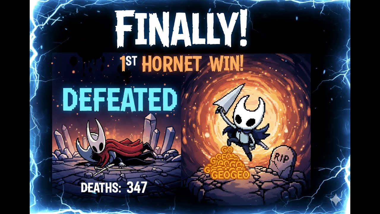 “After COUNTLESS Deaths… I Finally Defeated Hornet 😭🔥 | Hollow Knight”