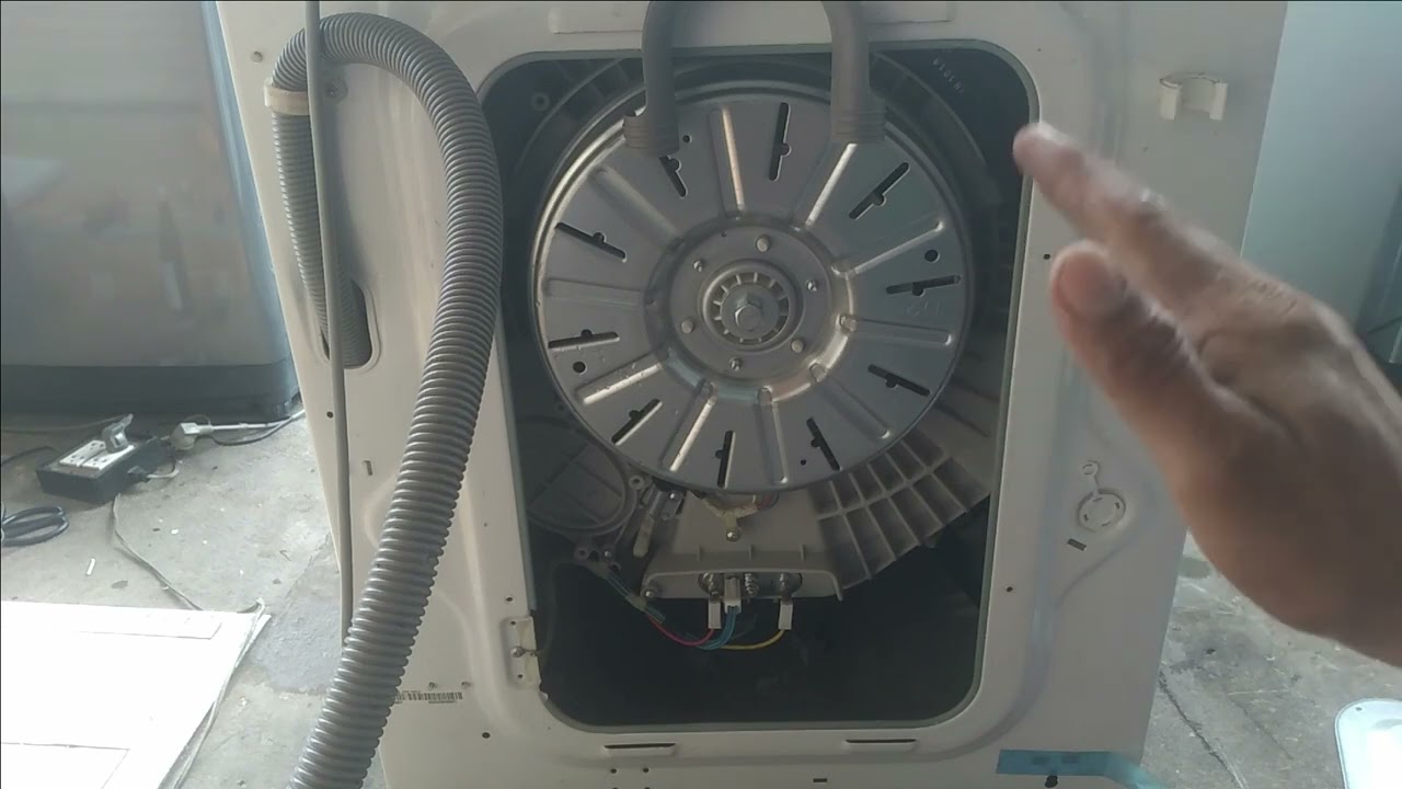 LG ฝาหน้ามอเตอร์หมุนไม่ได้