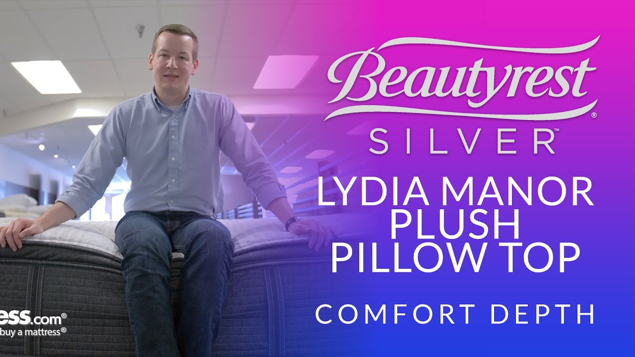 Beautyrest Silver Lydia Manor Plush Pillow Top Mattress Comfort Depth 1