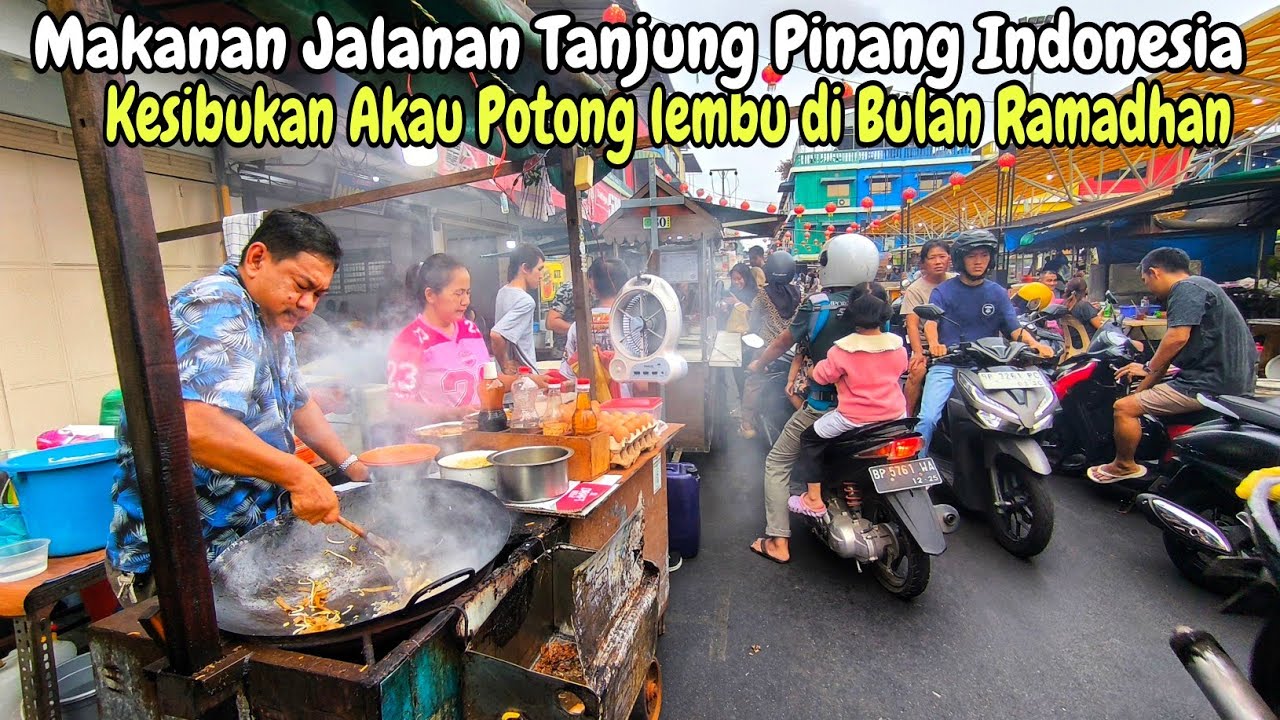 Suasana sibuk Menjelang Berbuka puasa di Akau jalan potong lembu | Tur Jalan Kaki | Makanan Jalanan
