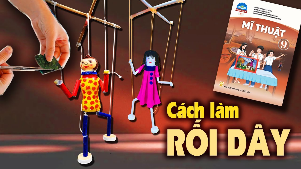 Cách tạo hình nhân vật Rối dây | Tạo hình rối dây từ vật liệu đã qua sử dụng | ART Hạnh Phúc