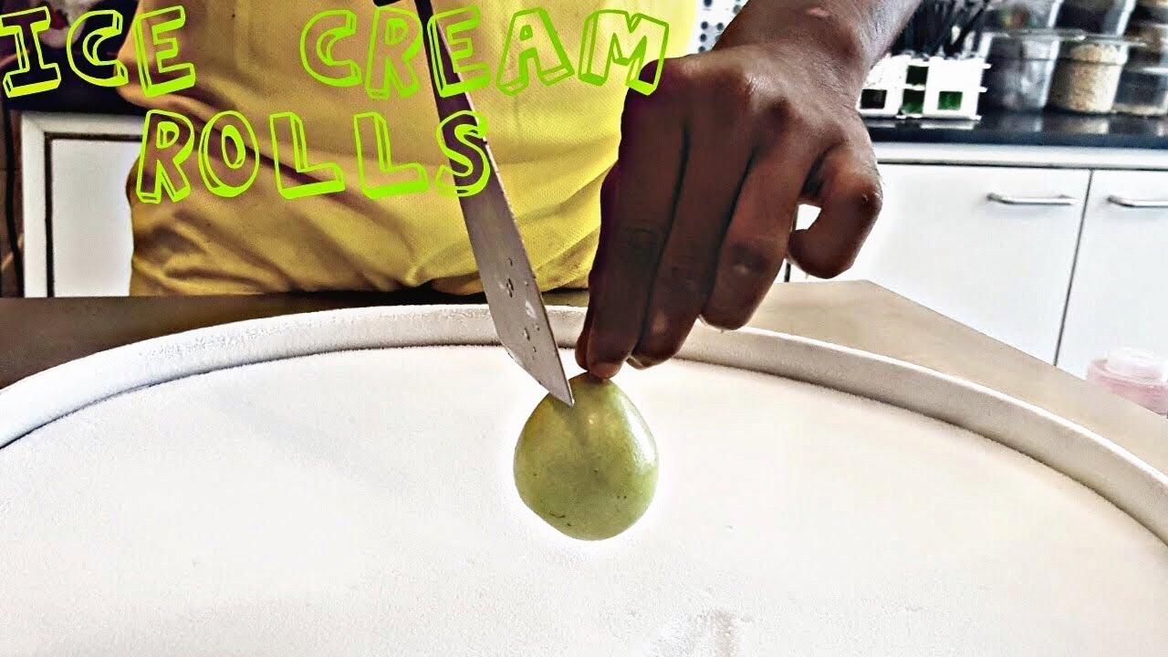 Pear Ice Cream Rolls ₹60 Fruit Experiment