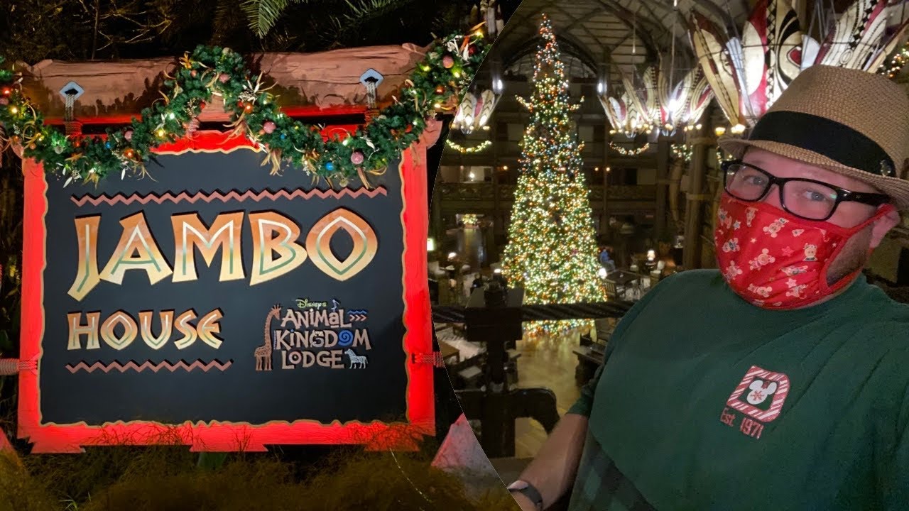 Disney’s Animal Kingdom Lodge Christmas Tree & Decorations | Dinner At Sanaa | Jambo House & Kidani