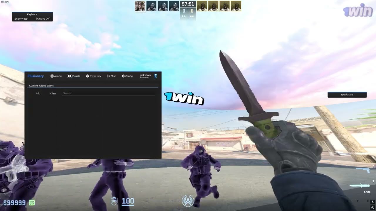 #cs2 semi-raging with the best 5$ cheat ft. Illusionary.club