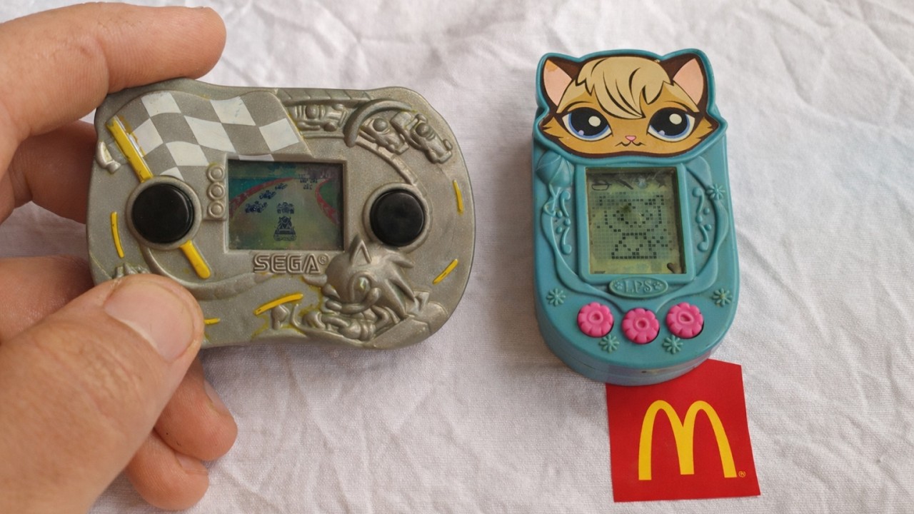 Cool electronic toys from McDonald's Happy Meal 2000s: racing from Sega and Tamagotchi | WOW!