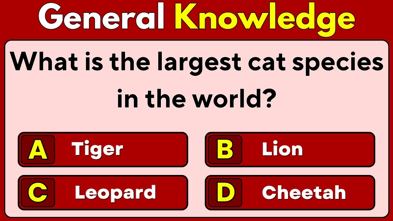 How Smart Are You? 🤔 | Ultimate General Knowledge Quiz | GK Questions with Answers |Trivia Challenge