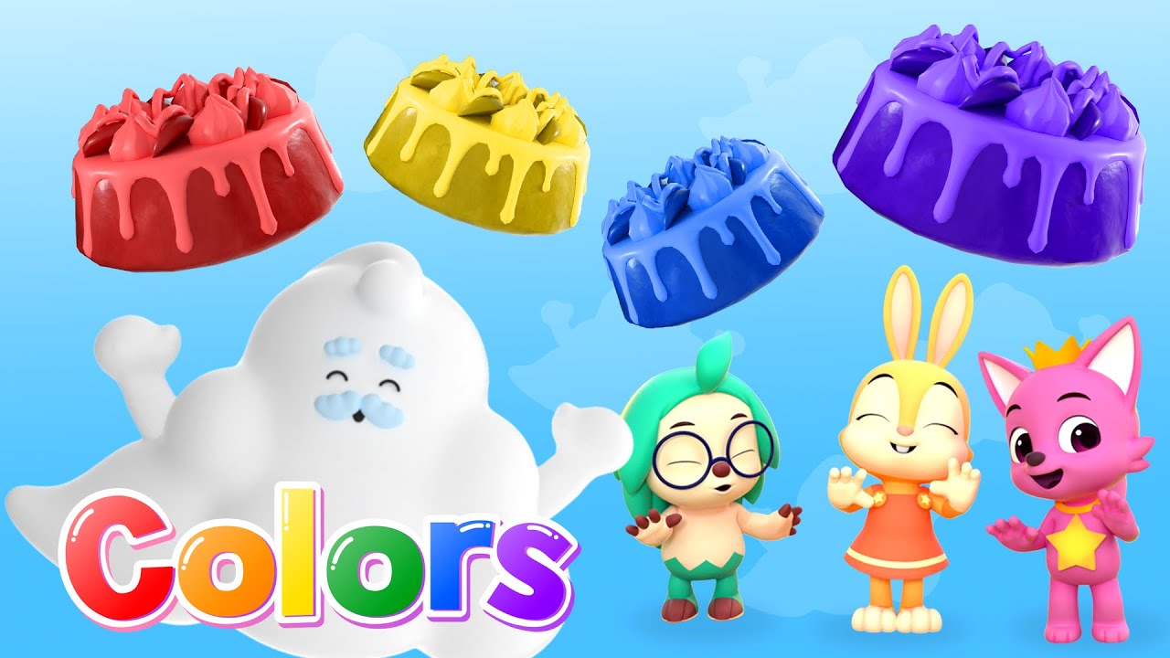 🌈Learn Colors with Hogi & Pinkfong | Cake | Snacks and Desserts | Colors for kids