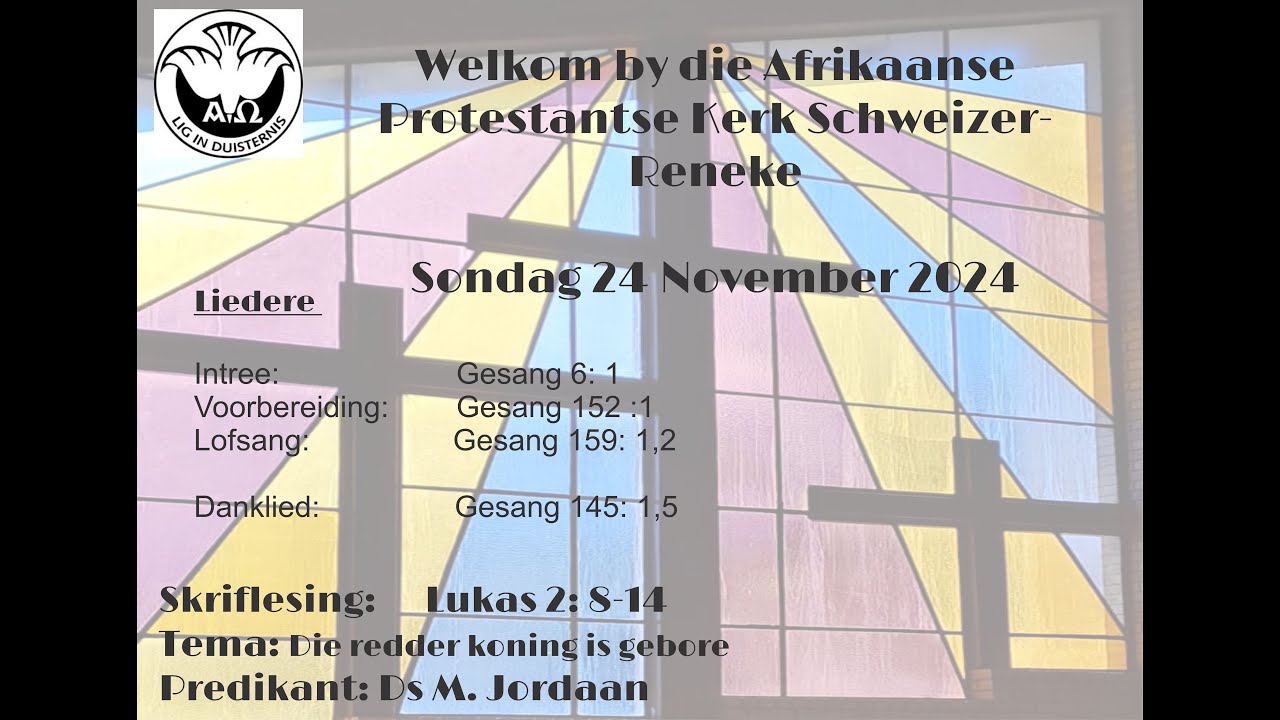 Live streaming of AP Kerk Schweizer Reneke