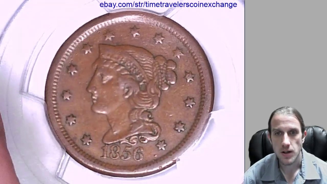 Coin Video of 1856 Large Cent Graded by PCGS VF 30 Slanted 5 28398386 Video