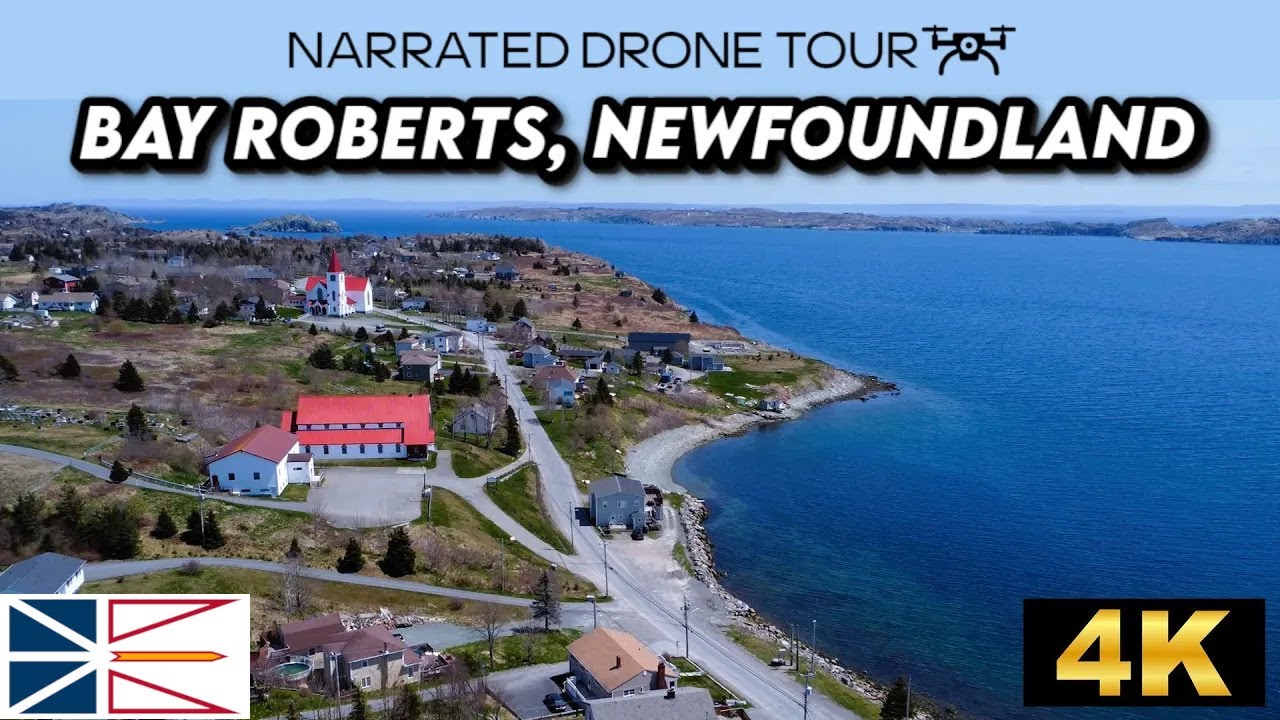 Bay Roberts, Newfoundland: Aerial Adventure in 4K! 🌊🚁