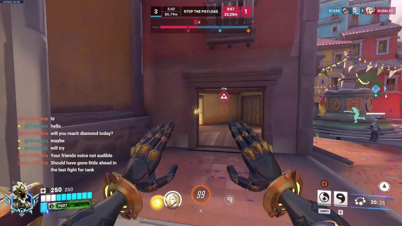 Overwatch 2 pushing Platinum to Diamond Support (Current Rank: Platinum 1)