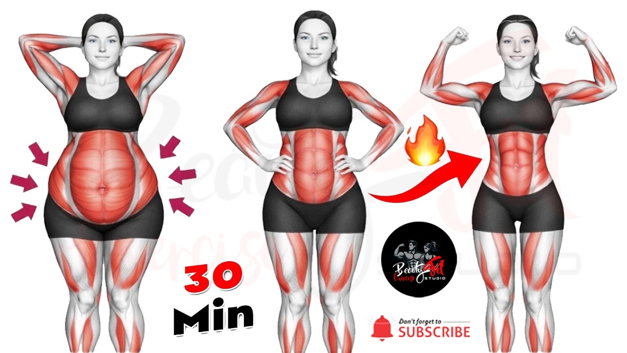 Burn Belly Fat & Slim Waist Fast 🔥 Lose Belly Fat FAST with Standing Abs Workout