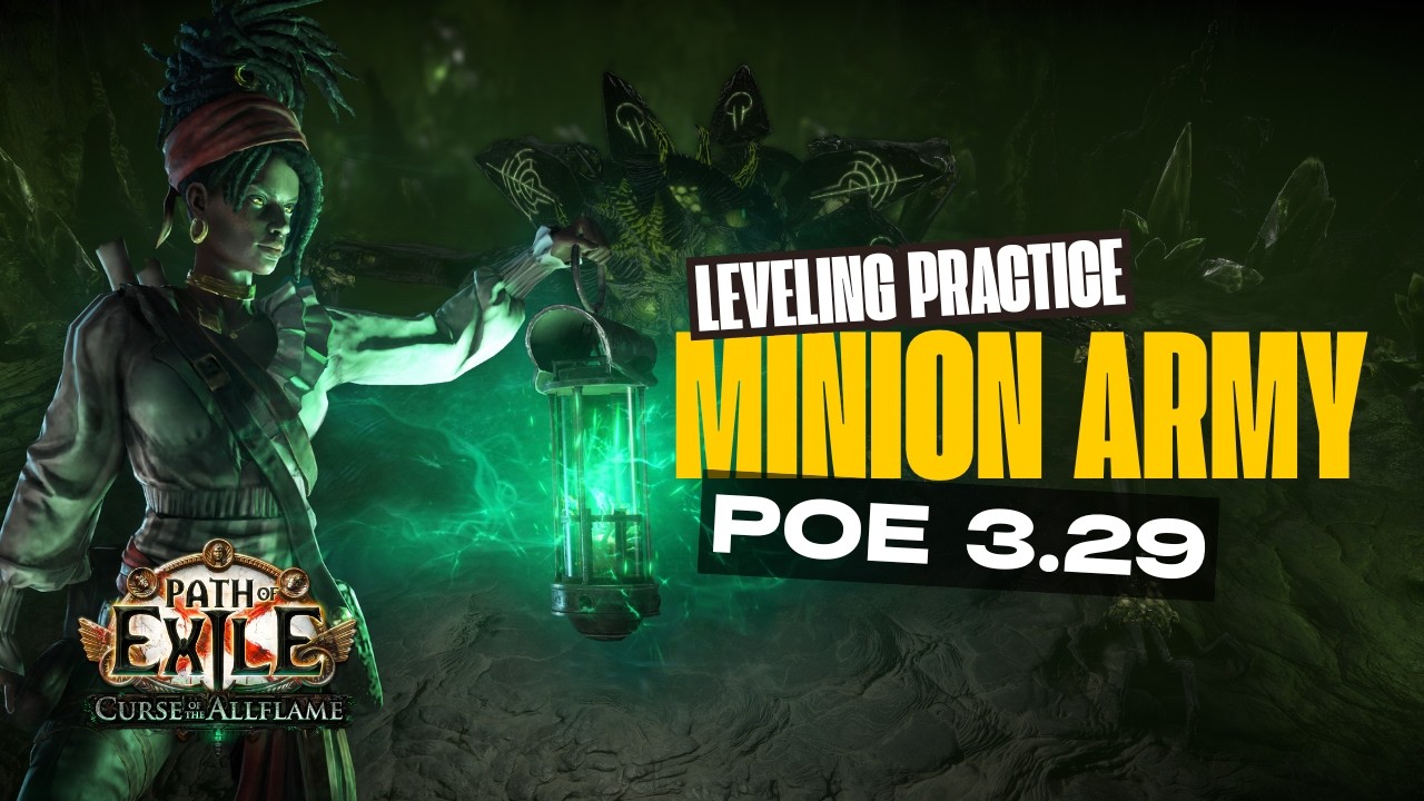 POE 3.29 MINION ARMY LEVELING ACT 1 to ACT 3