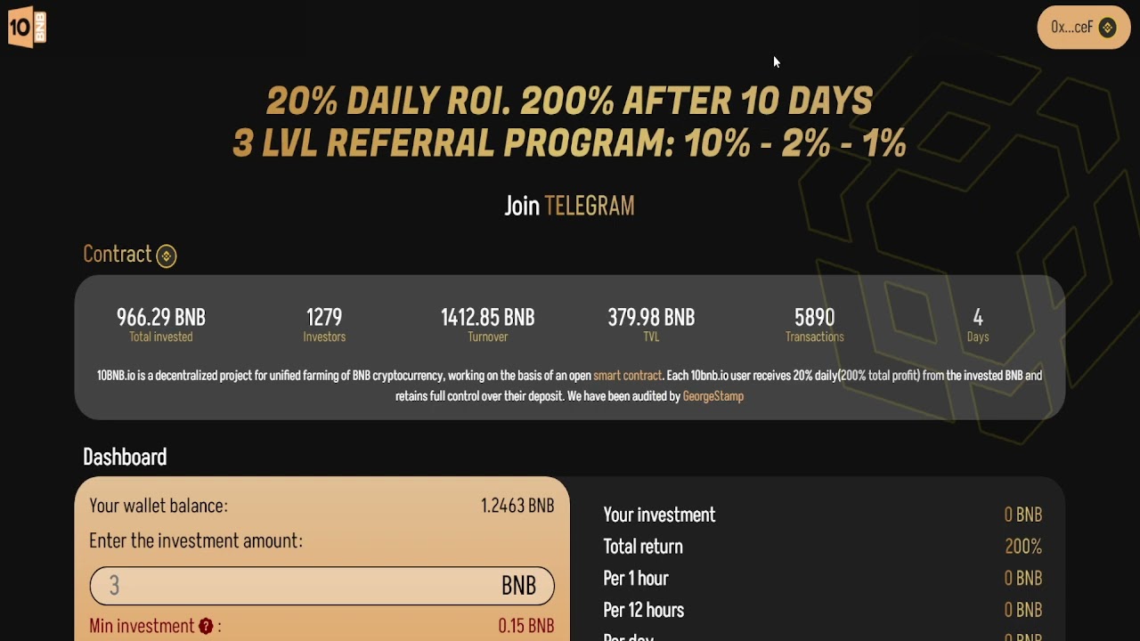 10 BNB ROI 100% BAKED BEANS!!! 20% A DAY ❗️❗️❗️