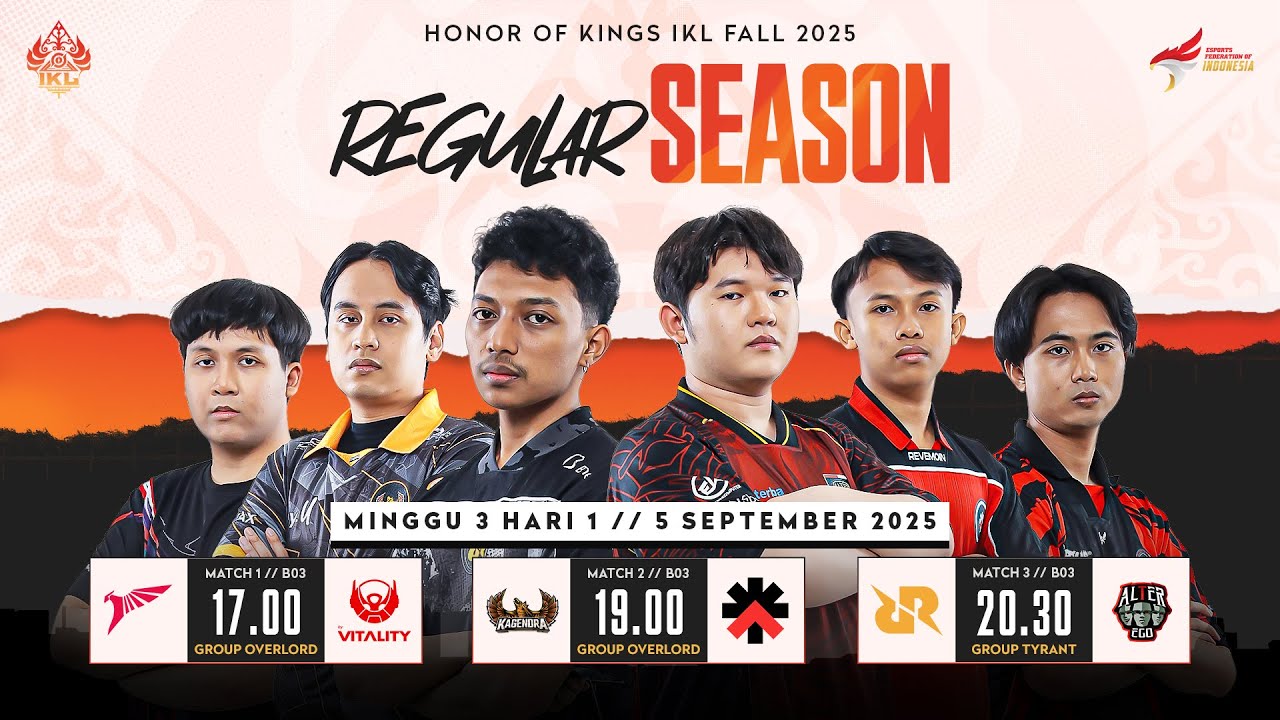 LIVE | IKL Fall 2025 | Regular Season Minggu 3 Hari 1